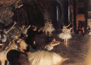 Germain Hilaire Edgard Degas The Rehearsal of the Ballet on Stage oil on canvas